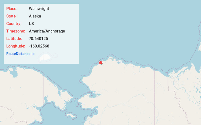 Map of Wainwright