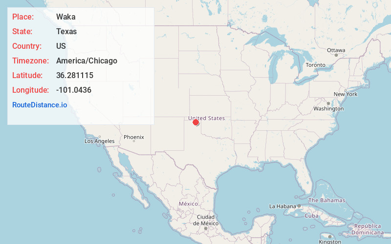 Map of Waka
