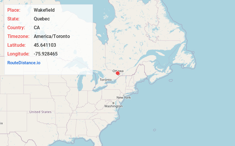 Map of Wakefield
