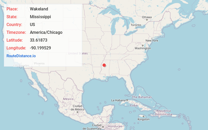 Map of Wakeland