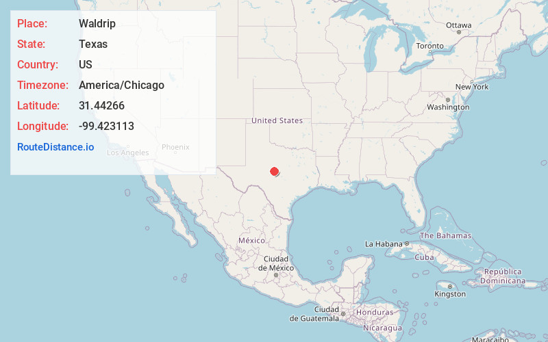 Map of Waldrip