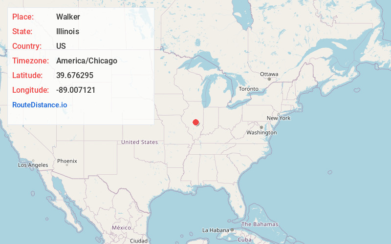 Map of Walker