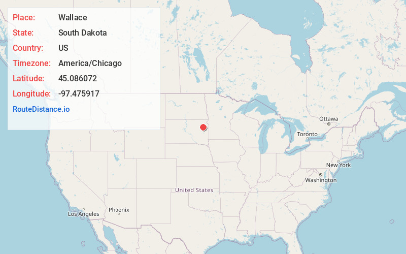 Map of Wallace