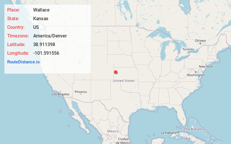 Map of Wallace