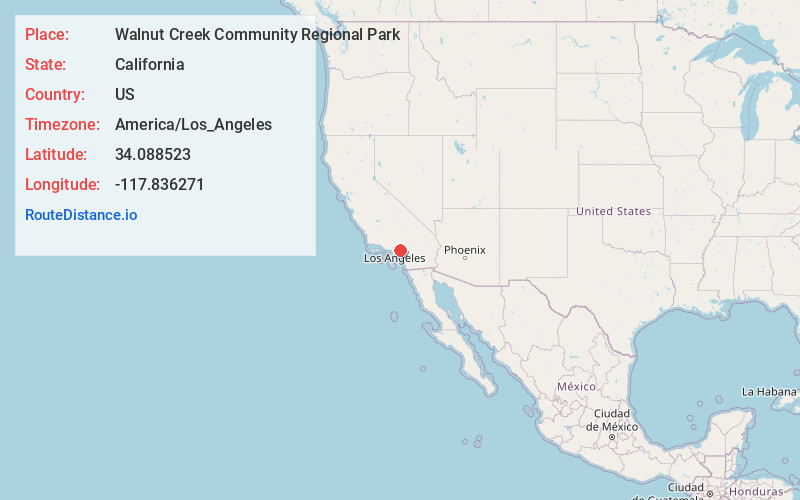 Map of Walnut Creek Community Regional Park