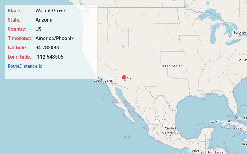 Map of Walnut Grove