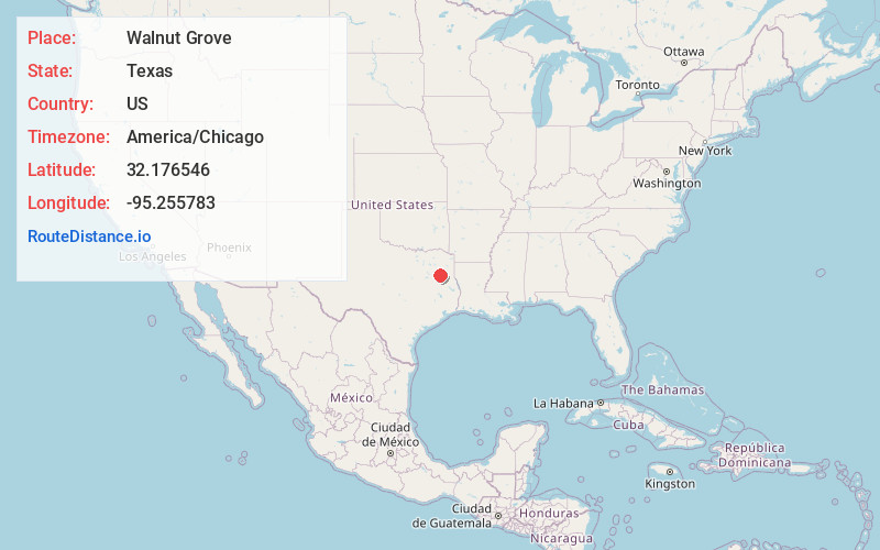 Map of Walnut Grove