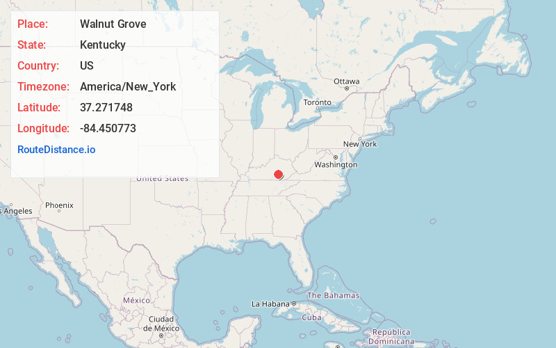Map of Walnut Grove