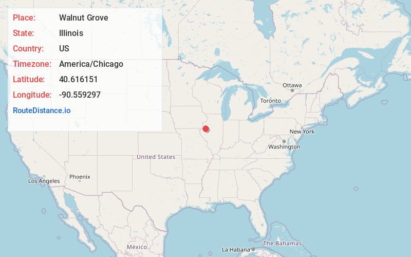 Map of Walnut Grove