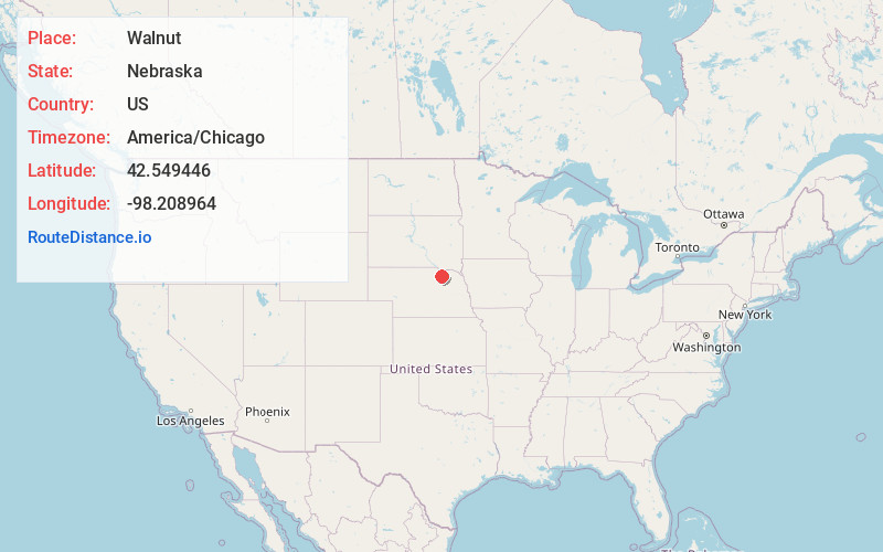 Map of Walnut