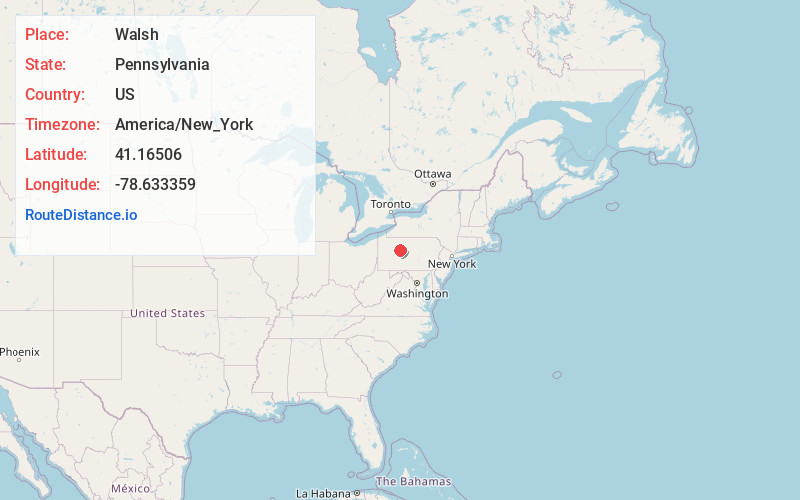 Map of Walsh