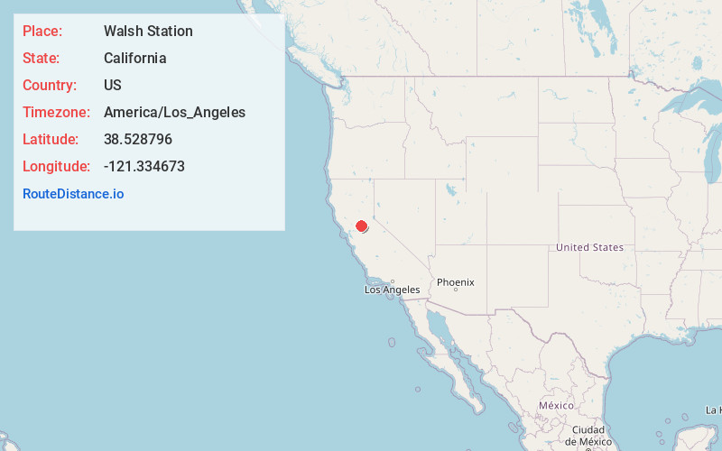 Map of Walsh Station