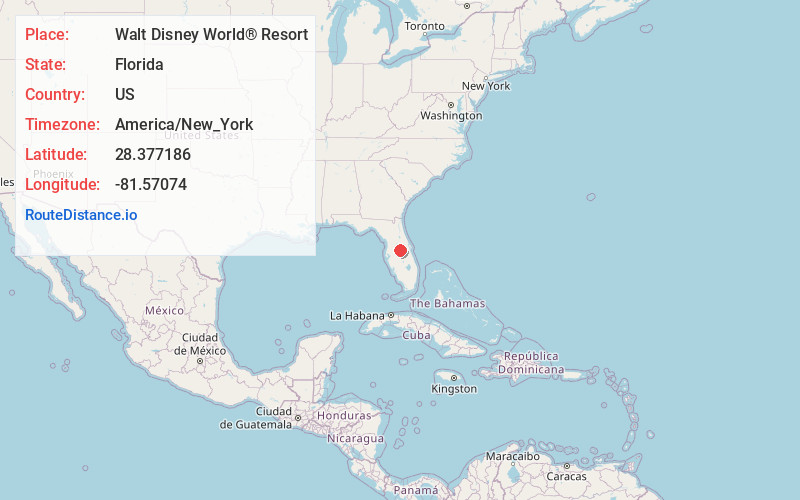 Map of Walt Disney World® Resort