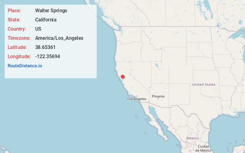 Map of Walter Springs