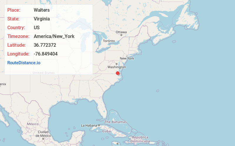 Map of Walters
