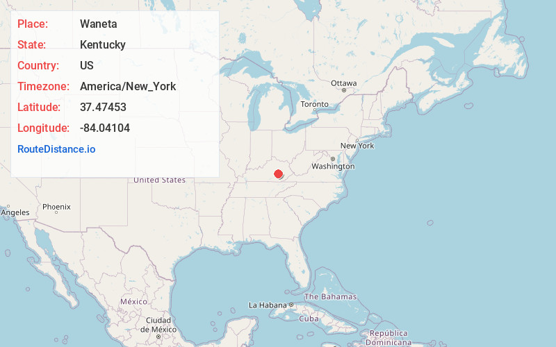 Map of Waneta