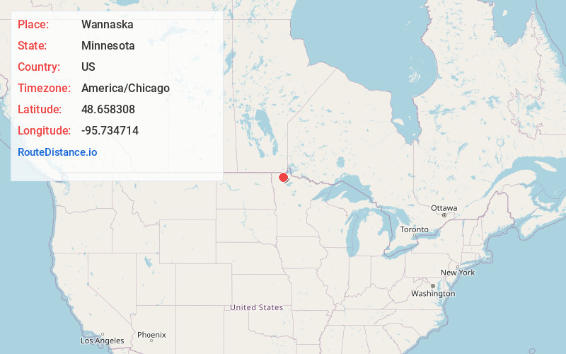 Map of Wannaska