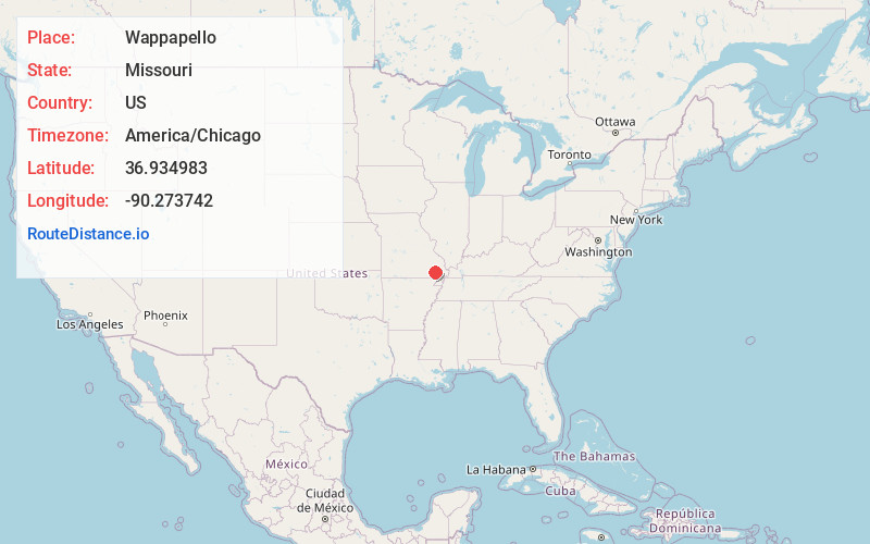Map of Wappapello