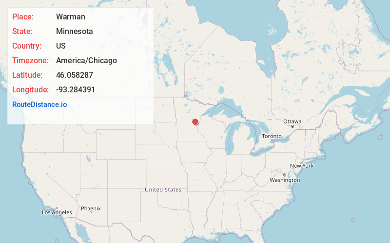 Map of Warman