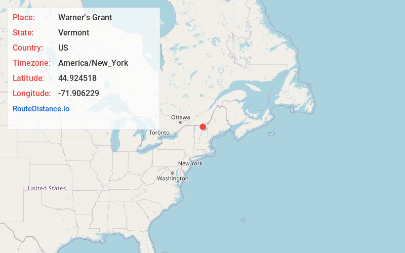 Map of Warner’s Grant