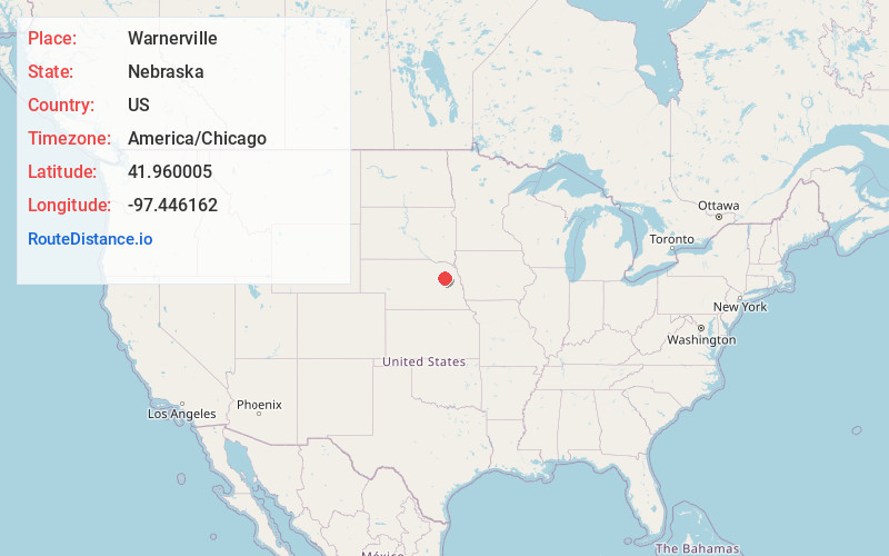 Map of Warnerville