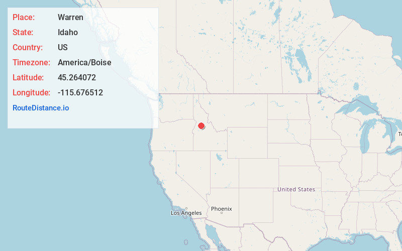 Map of Warren