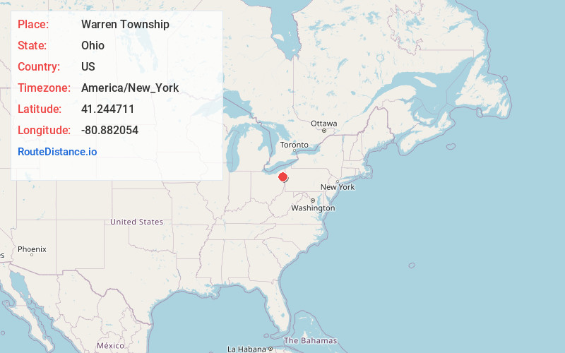 Map of Warren Township
