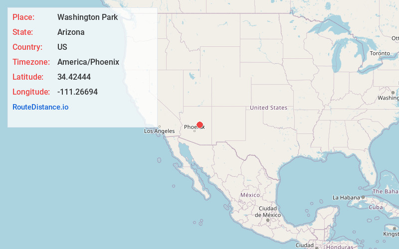 Map of Washington Park