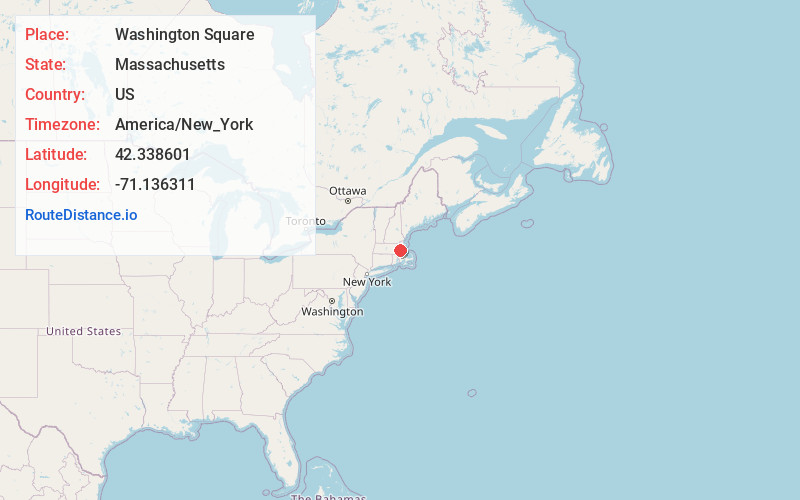 Map of Washington Square