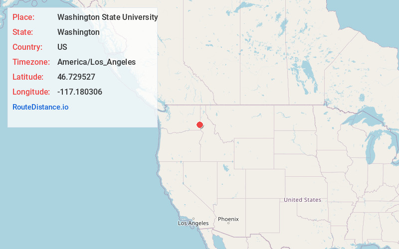 Map of Washington State University