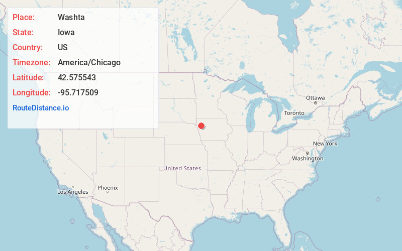 Map of Washta