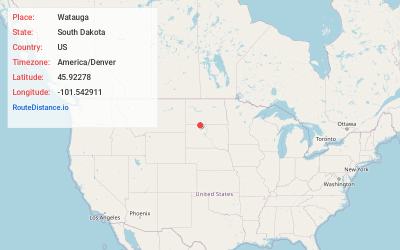 Map of Watauga