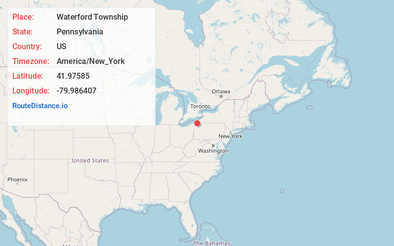 Map of Waterford Township
