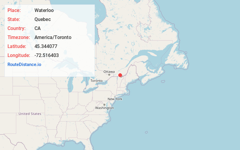 Map of Waterloo