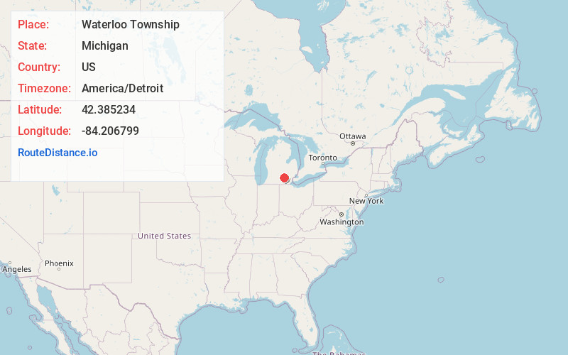 Map of Waterloo Township
