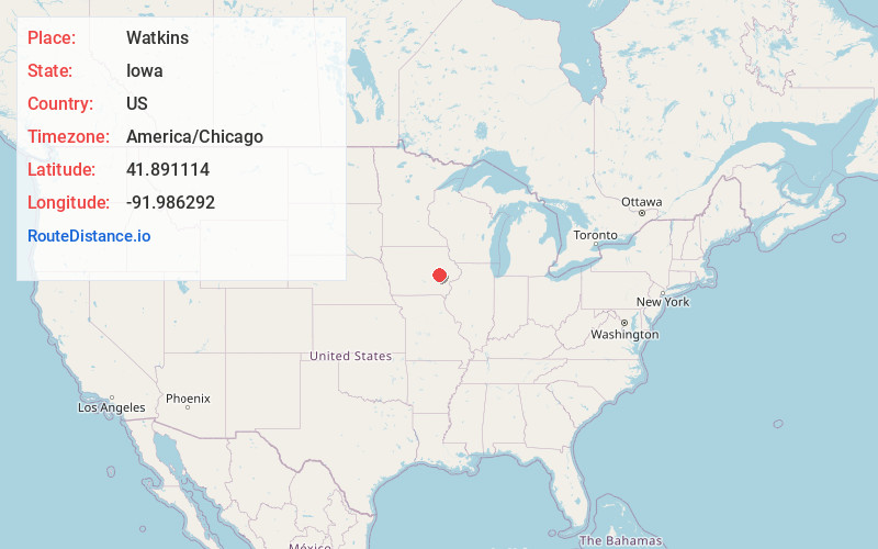 Map of Watkins