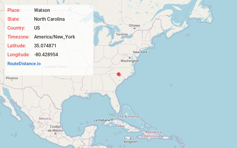 Map of Watson