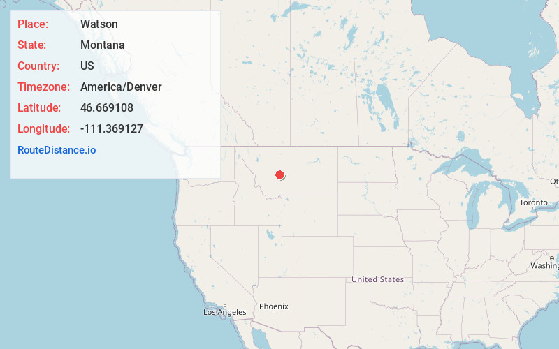 Map of Watson