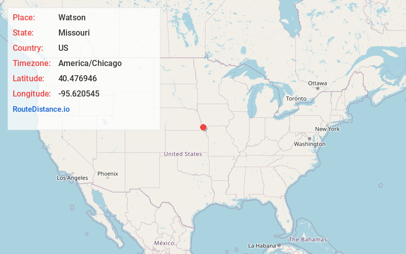Map of Watson