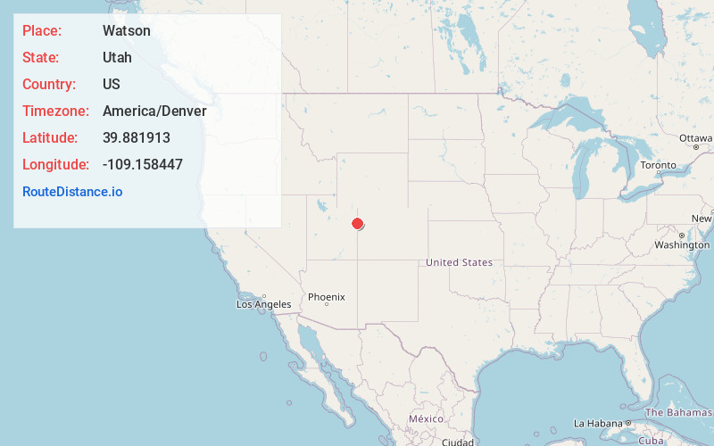 Map of Watson