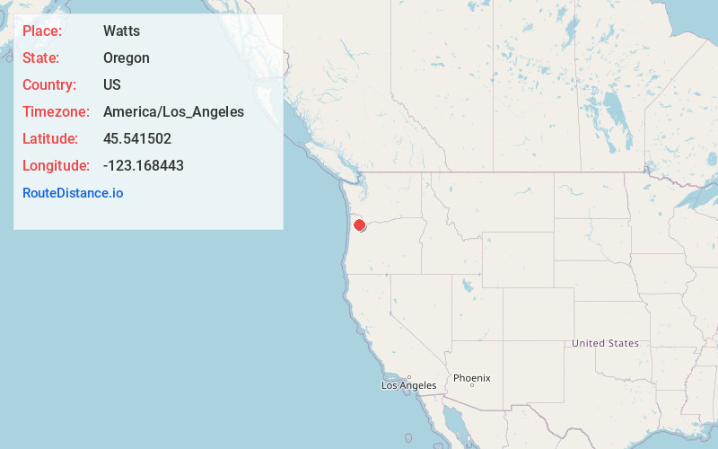 Map of Watts