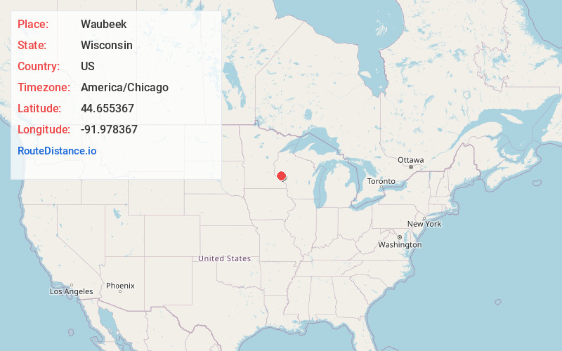 Map of Waubeek