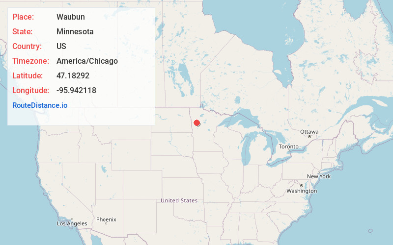 Map of Waubun