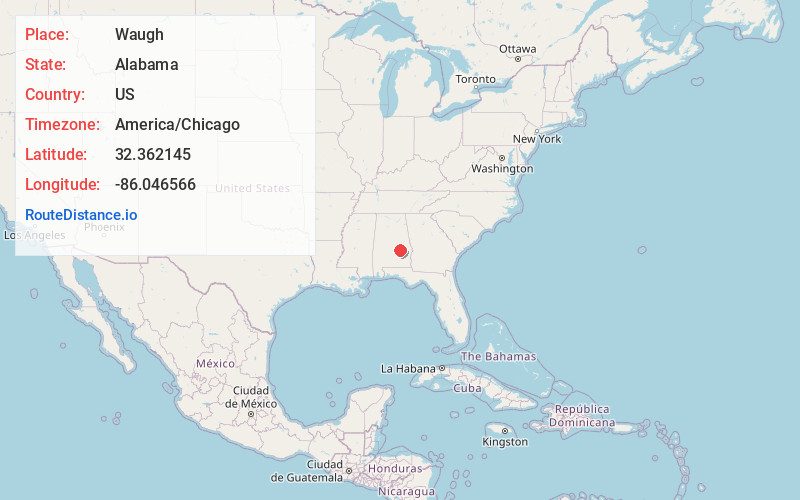 Map of Waugh