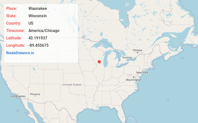 Map of Waunakee