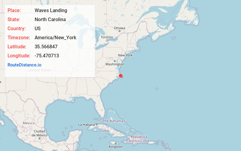 Map of Waves Landing
