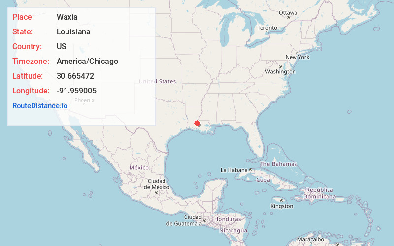 Map of Waxia