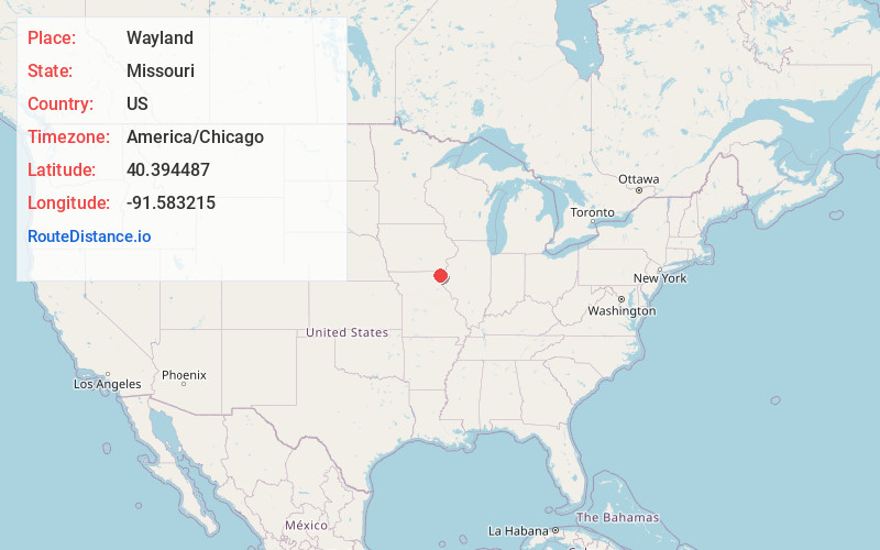 Map of Wayland