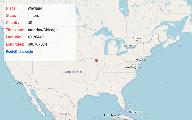 Map of Wayland