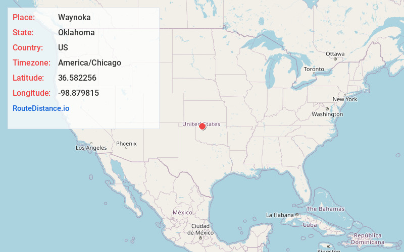 Map of Waynoka
